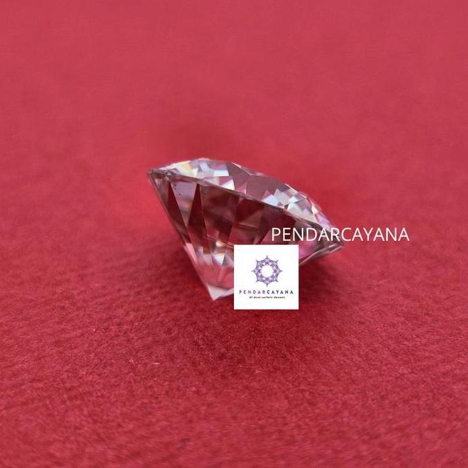 Goldsand- Batu Permata Moissanite Simulant Diamond 0.5 Carat - 2 Carat Bulat Pcs
