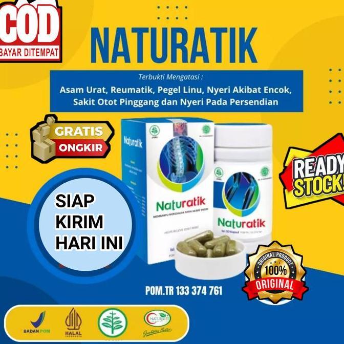 Cod,Bisa- Naturatik Obat Asam Urat Nyeri Sendi Original Herbal Asli Mujarab