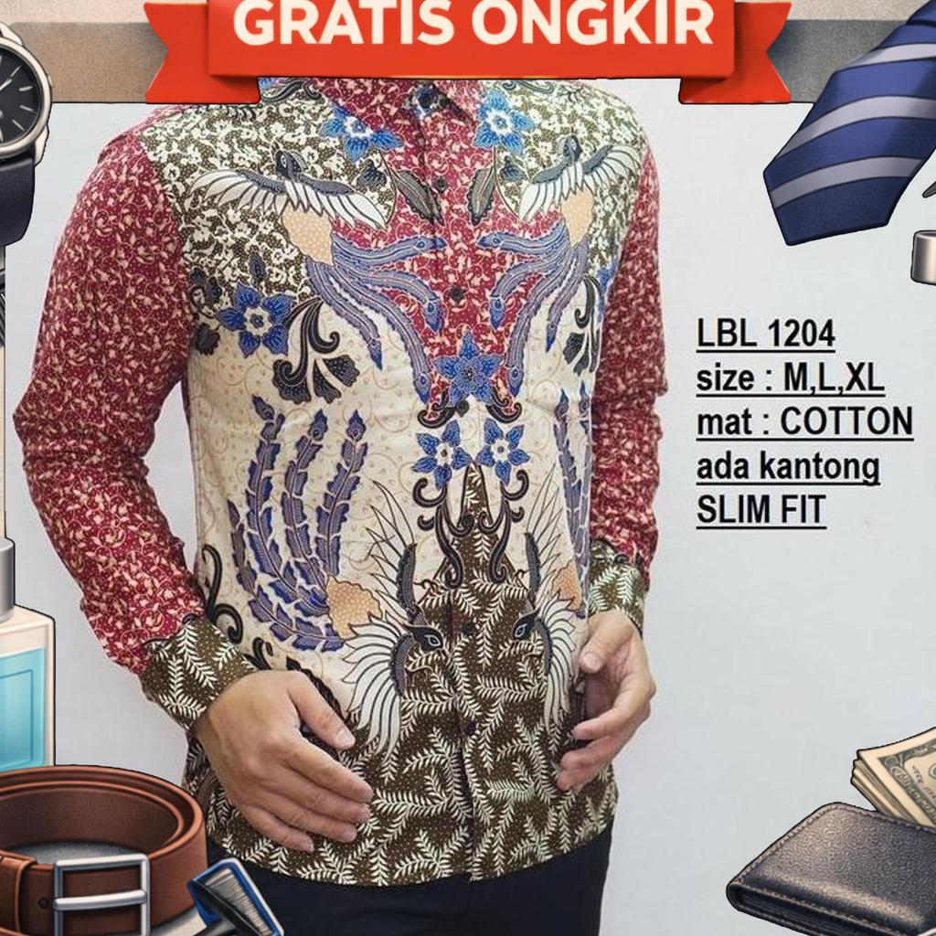 Cbl196 Kemeja Batik Pria Imlek Edition Baju Imlek Pria