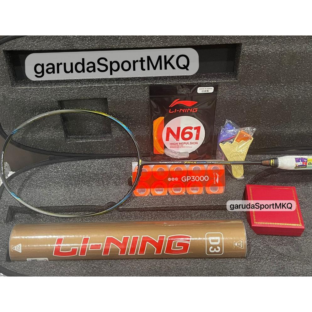 Raket Badminton Lining Turbo Charging 75Ex /Lining TC 75 EXTREME / TURBOCHARGING 75EX