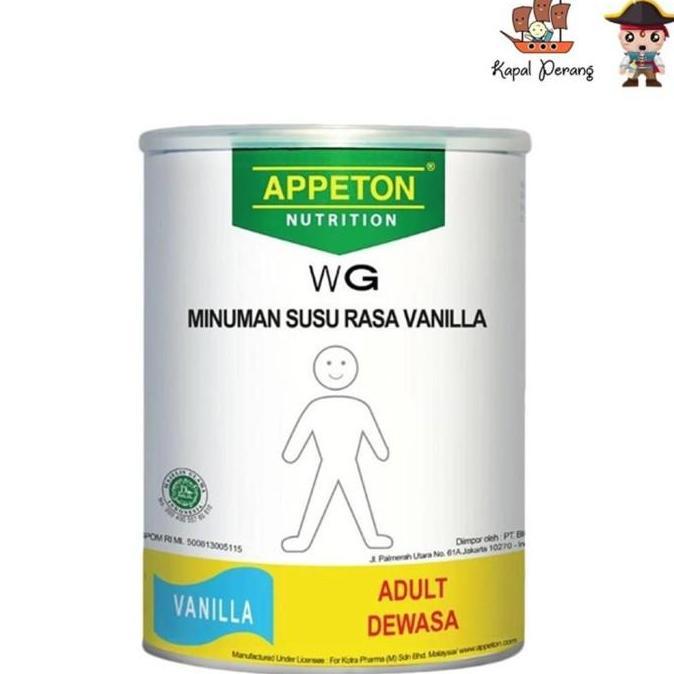 Milkouit- Appeton Wg Adult 450 Gram Vanila _ Nutrisi Dewasa