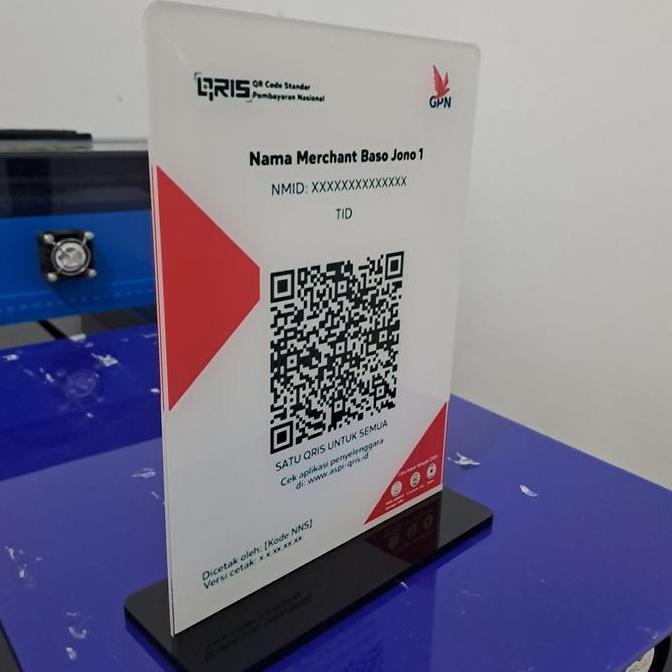 Doxdoc- Custom Qris Code Stand Akrilik Murah
