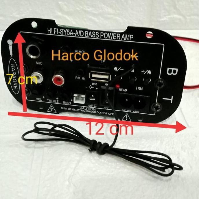Kit basstube modul bluetooth DC 12V karaoke USB SD card bluetooth