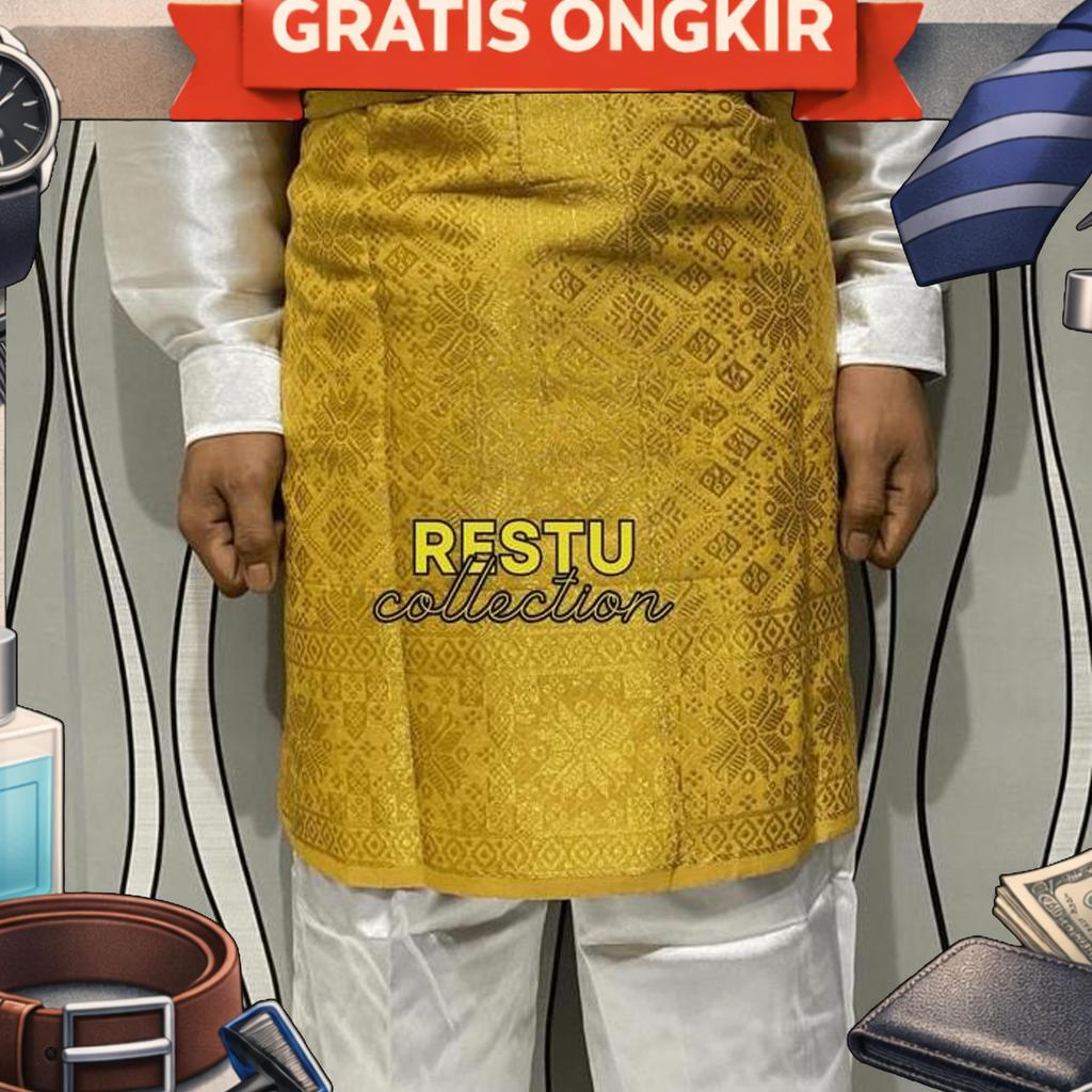 Songket Rumpak / Songket Melayu / Songket Pria Diatas Lutut / Songket Premium Set Songket Wanita
