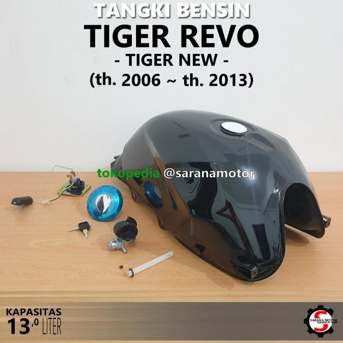 Look- Tangki Bensin Honda Tiger Revo Hitam Biru Merah Putih Redi Stok Epoxy Tebal Berkwalitas 2006 2