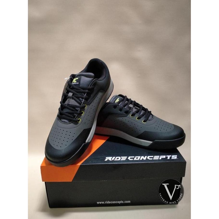 SEPATU SEPEDA RIDE CONCEPTS HELLION COMO CHORCOAL LIME