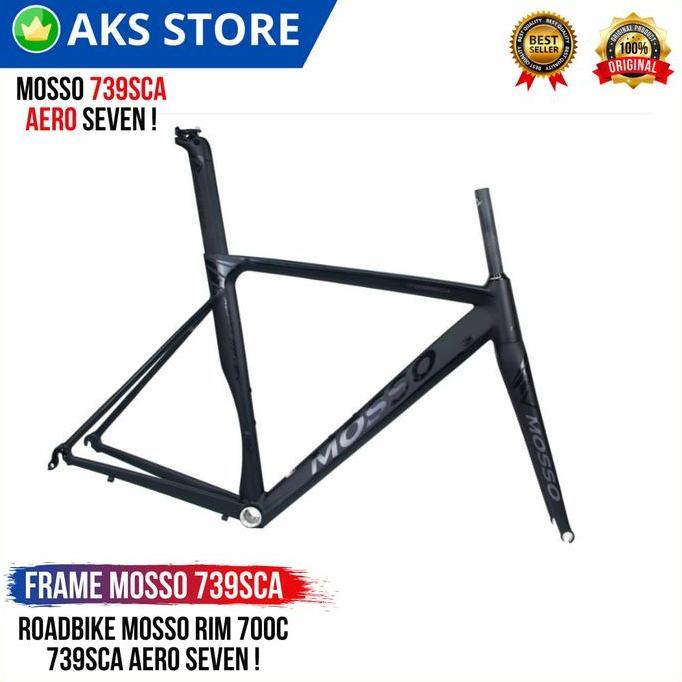 Frame Sepeda Roadbike 700C Mosso 739SCA Aero Seven Carbon - Original