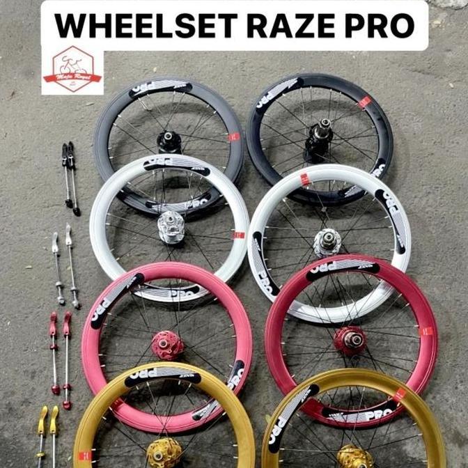 Wheelset 20 406 Raze Pro Alloy Disc brake Jangkrik Tawon Sepeda lipat