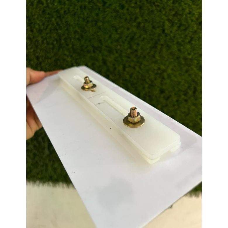 COD Plat Nomor Timbul Putih Chrome Motor