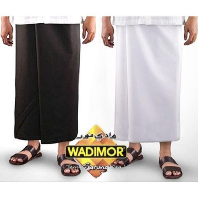 PREMIUM SARUNG TENUN WADIMOR DEWASA PUTIH POLOS HITAM POLOS SARUNG WADIMOR PUTIH TUMPAL HITAM TUMPAL