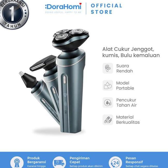 Bisa Cod Dorahomi Mesin Cukur Jenggot Pencukur Kumis Kemaluan Hidung