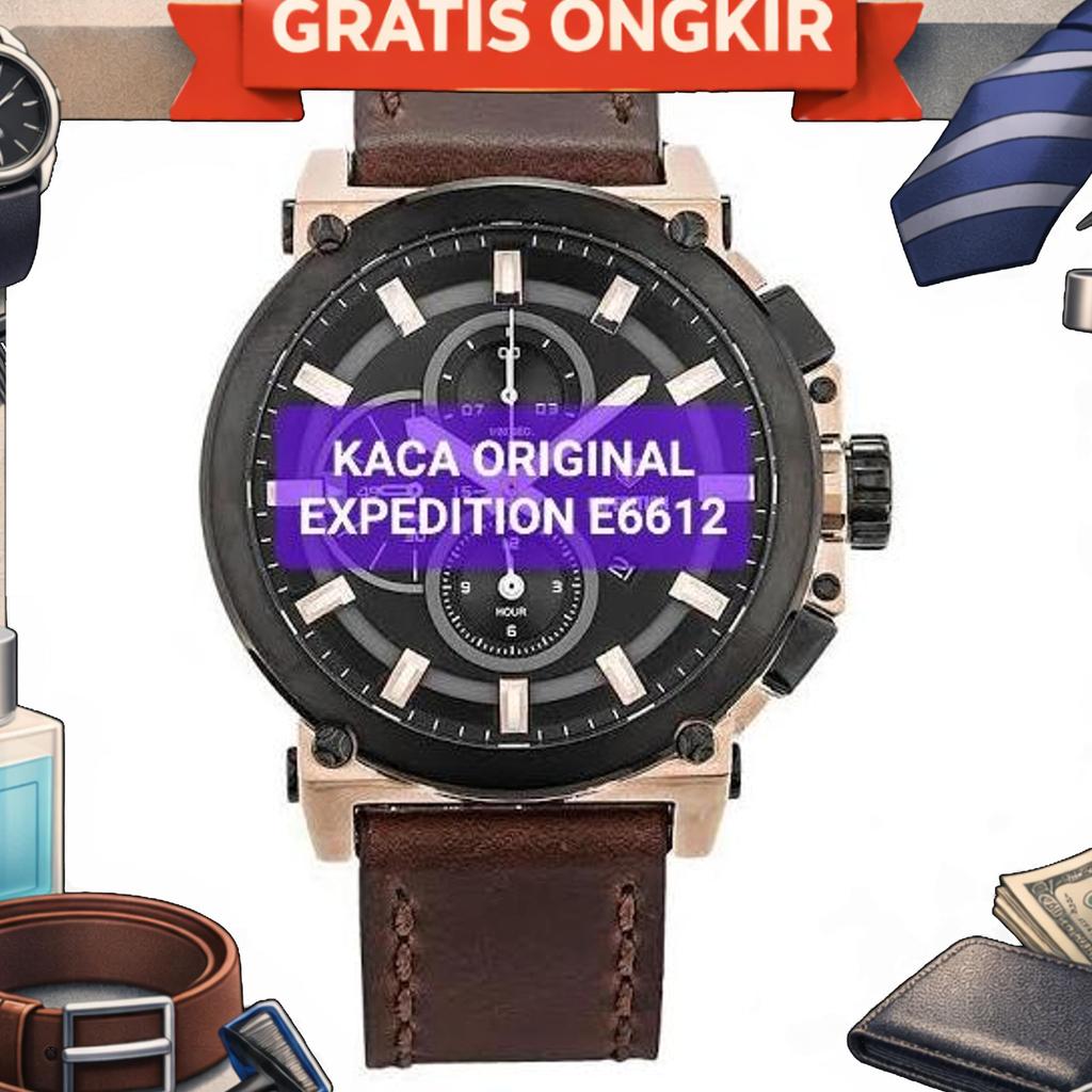 Kaca Original Jam Tangan Expedition E6612 E6613 E6614 E6615 E6616