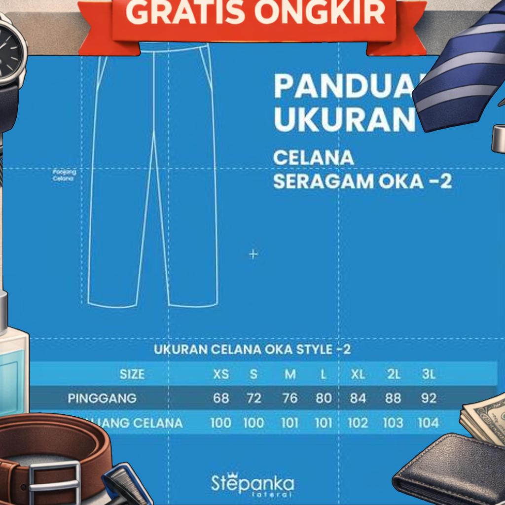 Baju Oka Kancing Bahu - Baju Oka Celana Joger - Oka V Neck - Baju Jaga Perawat - Seragam Suster - St