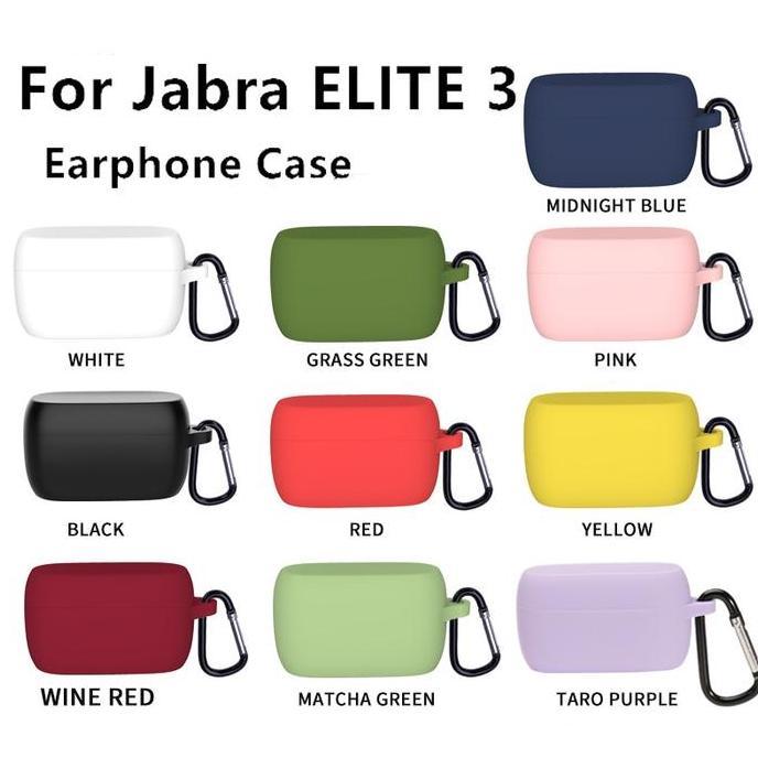 Soft Case Silikon TWS Jabra Elite 2 3 + carabiner