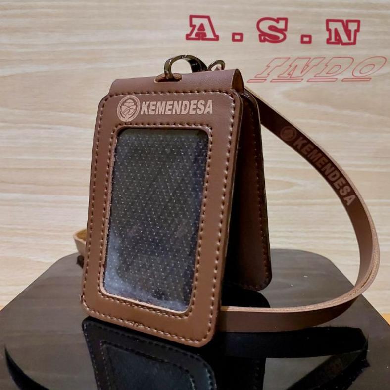 Id Card Kulit Lipat Magnet KEMENDES Id Card Kulit KEMENDES Lipat