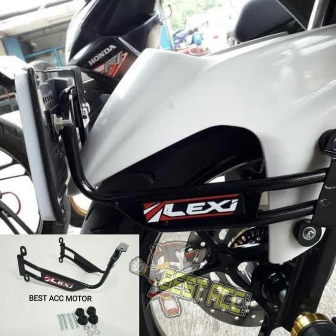Dudukan plat depan LEXI bahan tebal aksesoris motor A10 BARU