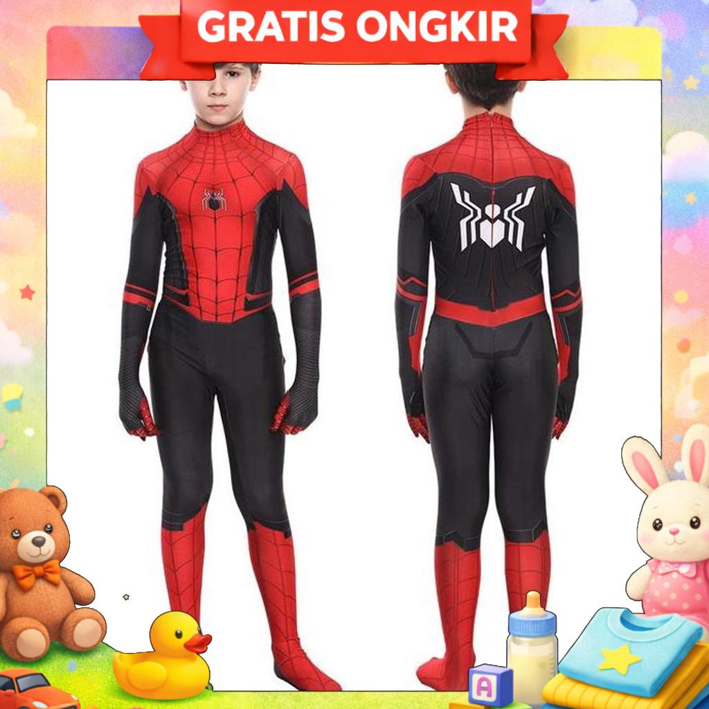 Halloween Spiderman Costume Kids Cosplay Costume Superhero Jumpsuit