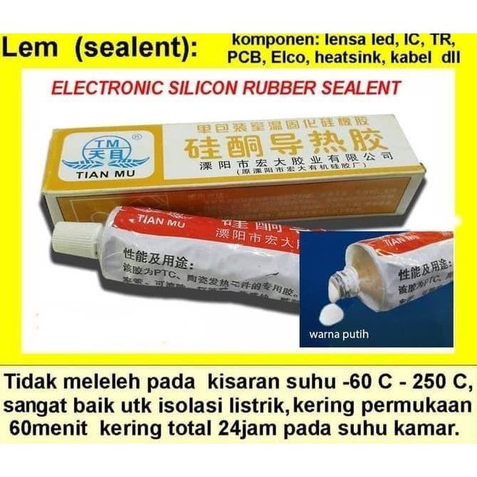 Bestone- Lem Tian Mu Putih For Heatsink PCB LED . Transistpr, IC