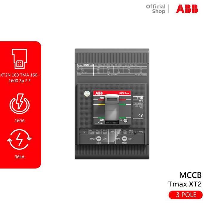 Grosir [Abb] Mccb 3P 160A 36Ka Xt2N Tma 1Sda067020R1