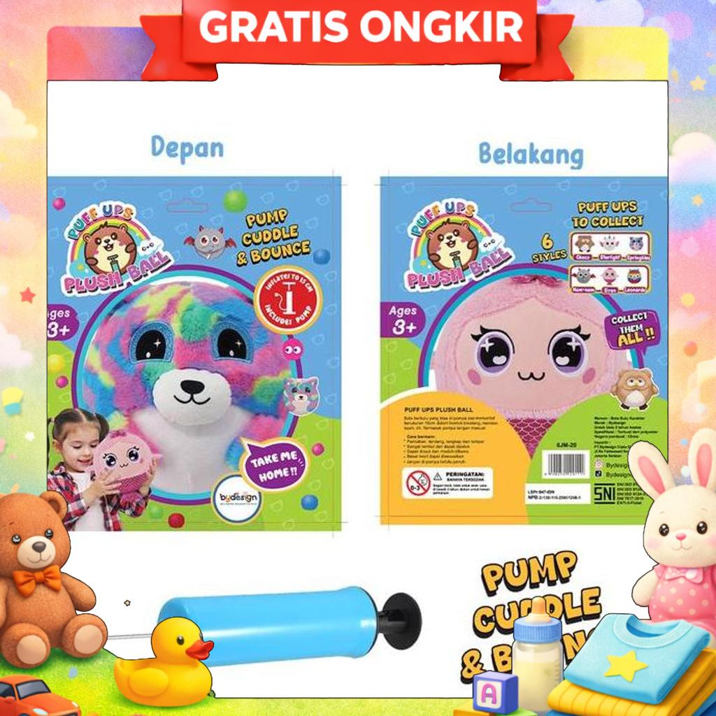 Boneka Pompa Puff Up Plush Balls