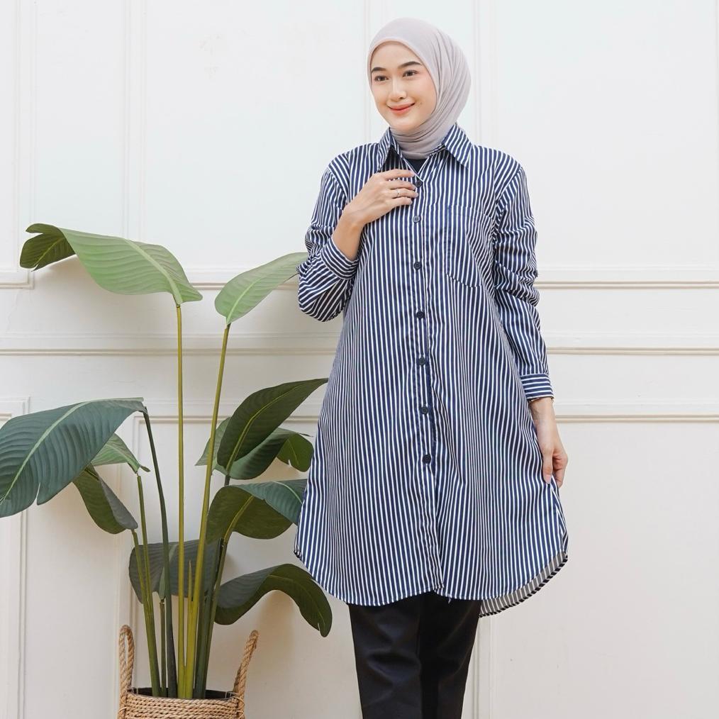 Hot Deals Tunik Atasan Wanita Ld110 Ld120 Tunik Salur Wanita