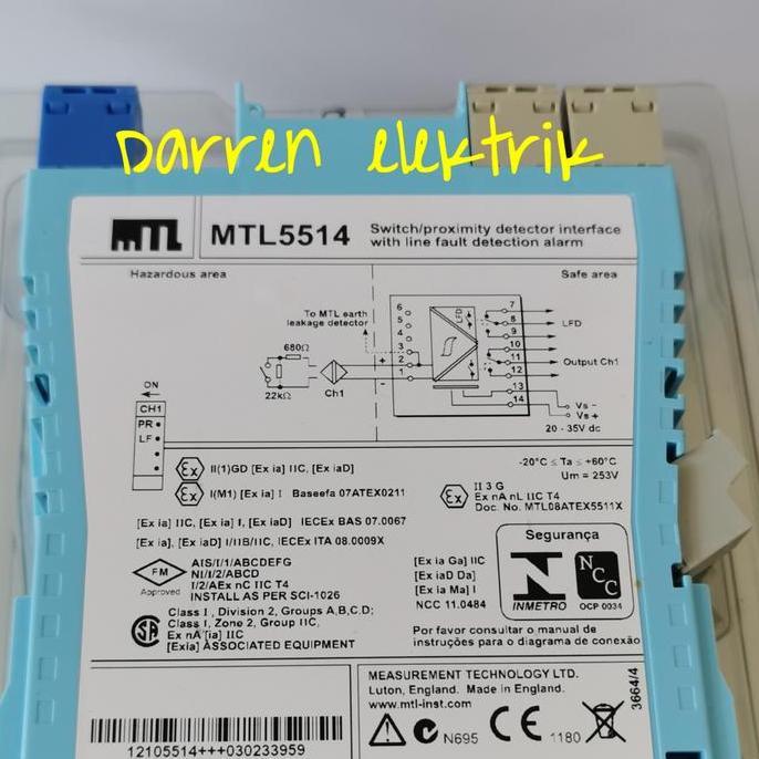 Murah Mtl Switch Proximity Detector Interface Mtl5514