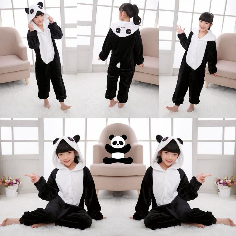 Baju Kostum Piyama Tidur Cosplay Anak Laki Laki Perempuan Motih Hewan Kartun Dinosaurus Spiderman Je