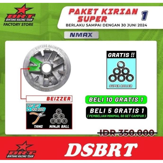 Ready Super Pully Pulley Rumah Roller Brt Nmax Aerox Lexi