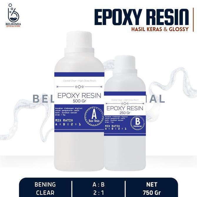 Epoxy Resin 750 Gram - Hasil Bening dan Keras - Art Resin