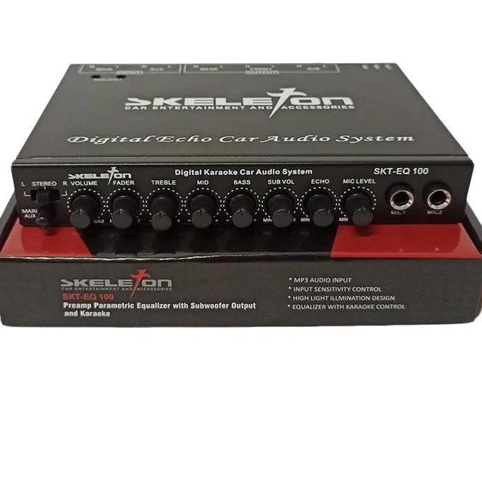 Parametric Equalizer Mobil - Skeleton Parametric Car Equalizer - SKT-EQ100