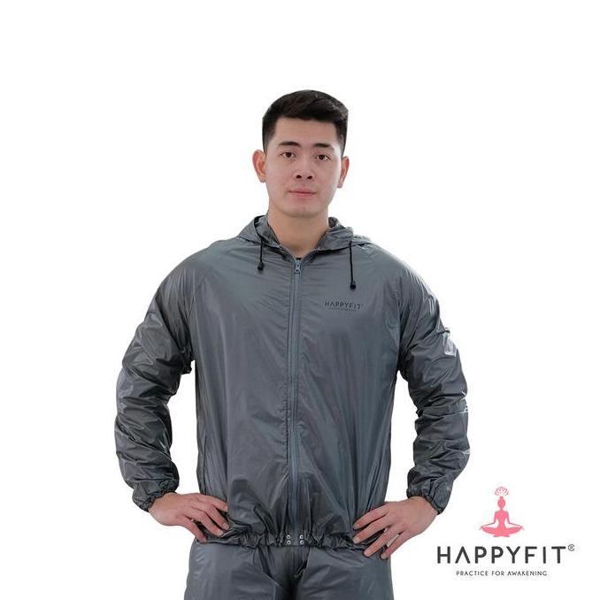 Moumentix- Happyfit - Baju Saja - Sauna Suit Top With Zipper & Hood - Baju Sauna - Tracksuit (Availa