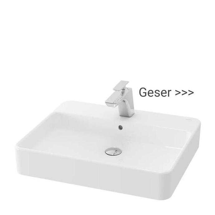 Wastafel Toto LW 950 CJ / LW950CJ Full Set Kran Dingin TX109KEA