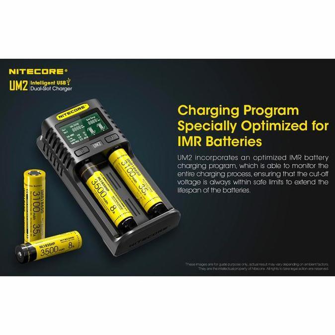 Charger Nitecore Um2 2 Slot New