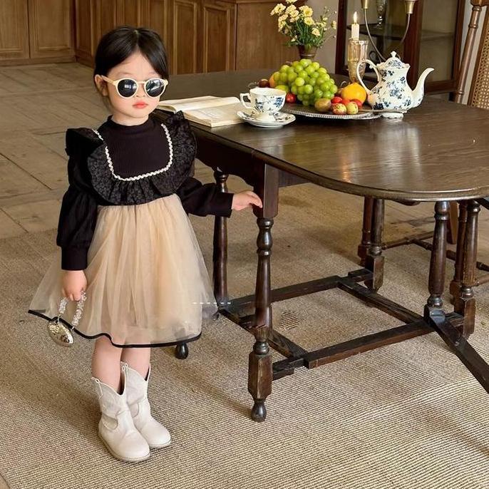 DB41 - Pakaian Anak Super Peri Gaun gadis gaun musim gugur gaun putri gaya putri lucu Korea dari gau