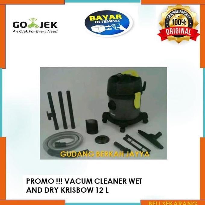 Kirimdankirim Vacum Cleaner Wet And Dry Krisbow 10100235 Vacuum Vakum Cleaner 12L
