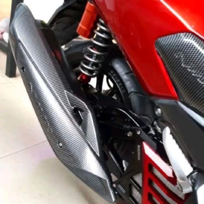 Cover Knalpot Carbon Yamaha Nmax Old Nemo/Cover Pelindung Knalpot Nmax Old Nemo