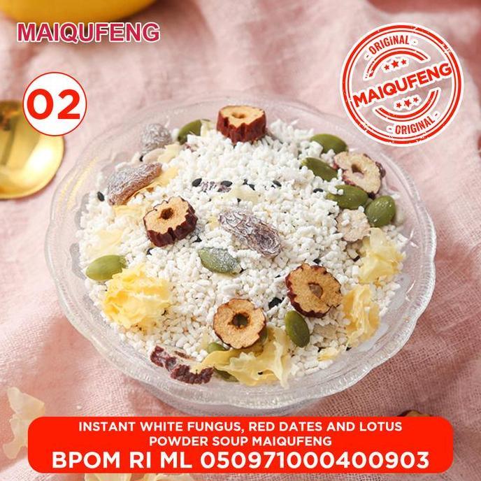 Cod,Bisa- Maiqufeng Oufen Lotus Root Powder Halal Bpom Ri - White Fungus Oufen Lotus  Halal