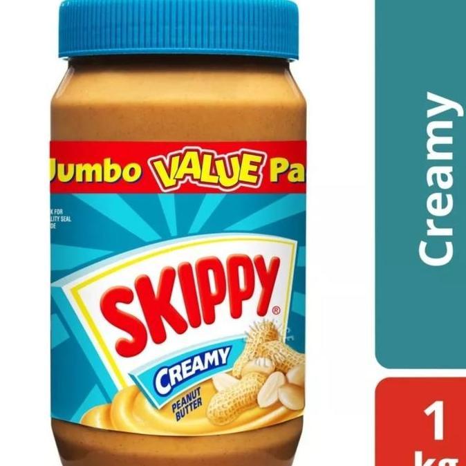 Cod,Bisa- Skippy Creamy 1 Kg - Produk Kemasan 1 Kg Cocok Untuk Berbagai Keperluan Skippy Creamy Bera