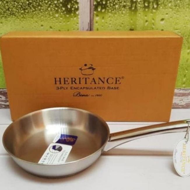 Terpopuler- Frypan Heritance Pro-Lite Bima /Penggorengan Stainless Steel Sus430Kitchenware Aluminium