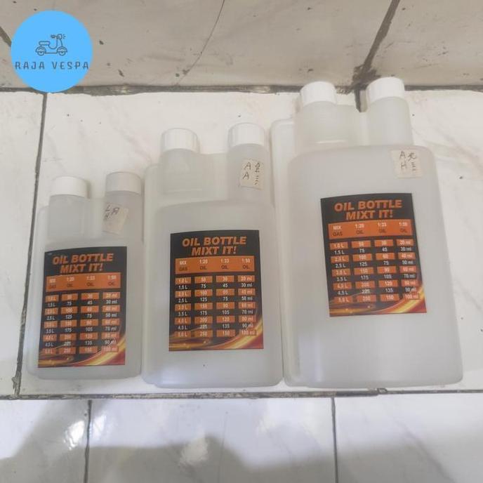 Olinol- Botol Takaran Oli Samping Vespa 250Ml 500Ml 1000Ml