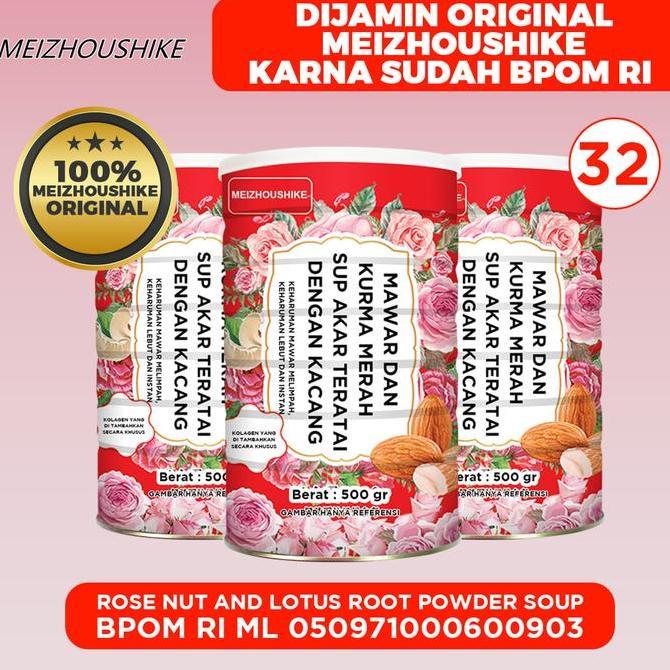 Cod,Bisa- Meizhoushike Oufen Lotus Root Powder Halal Bpom - Rose Nut Oufen Lotus  Halal