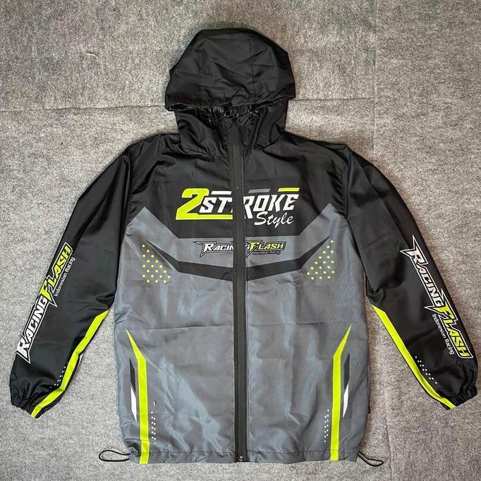 BEST SELLER / PREMIUM JAKET RACING FLASH BAHAN PARASUT/JAKET RACING PARASUT/JAKET 2STROKE