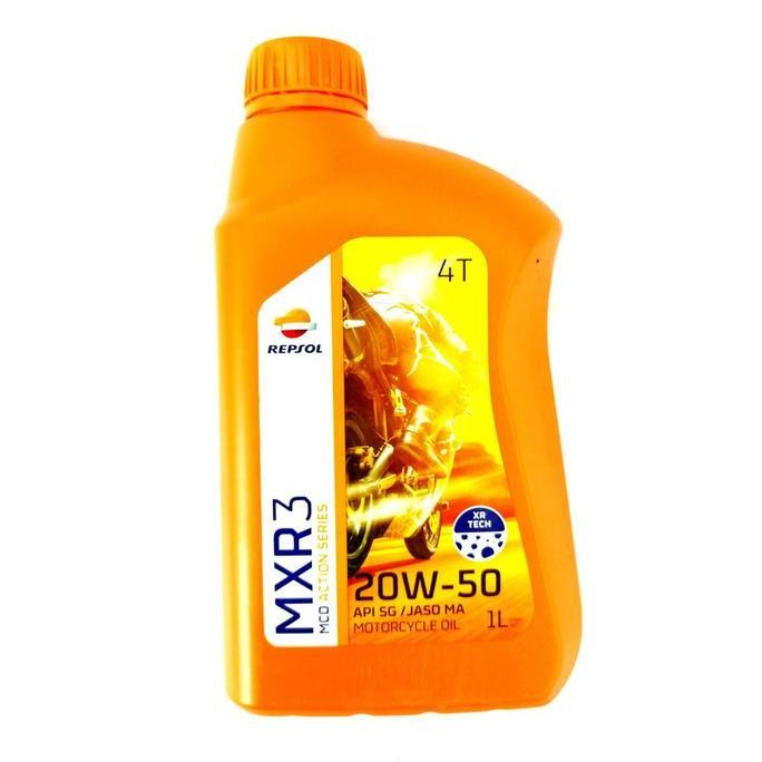 Olinol- Oli Repsol Mrx3 1 Liter 20W50 Api Sg Ma Satria Fu Vixion R15 Jupiter