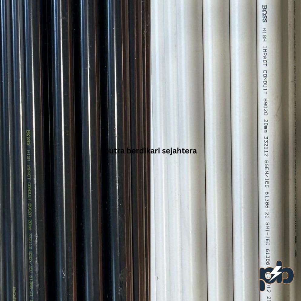 Pipa Conduit 20mm Boss / Pipa Kabel PVC / Pipa Listrik 20 mm Merk Boss