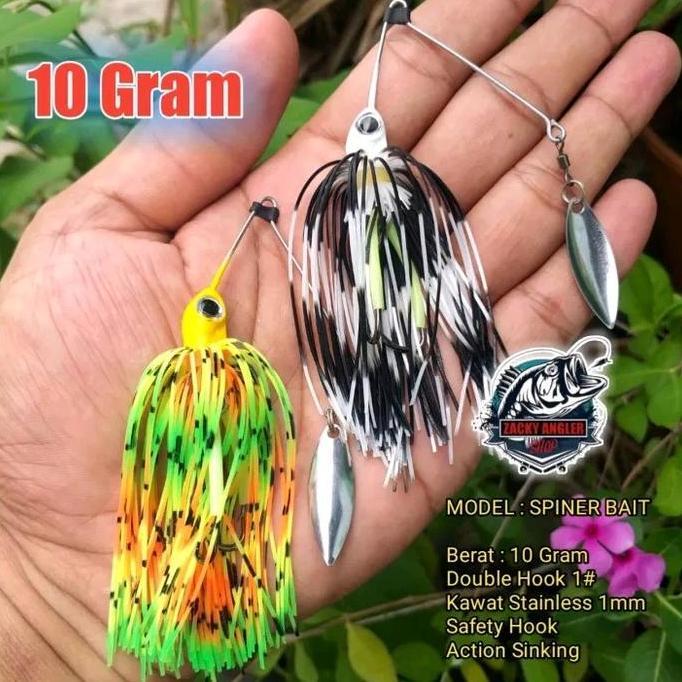 Fhistik- Spiner Bait 10 Gram Umpan Casting Gabus Pakai Safety Hook