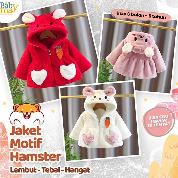 Larisbanget- [ Babymay ] Jaket Anak Perempuan Import / Hoodie Anak Cewek / Jaket Bayi Perempuan / Ja