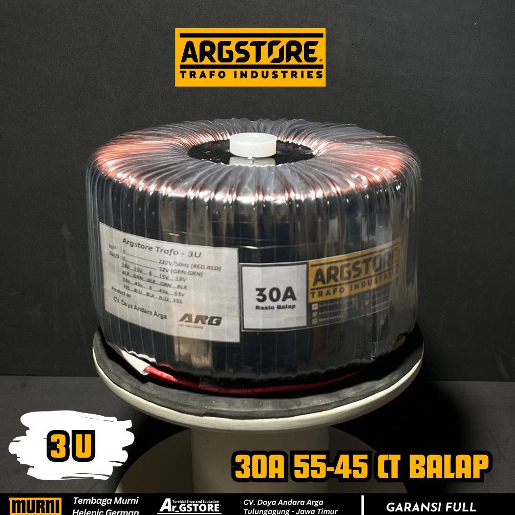Trafo toroid donat 30A 55V CT (murni) - Spesifikasi Balap