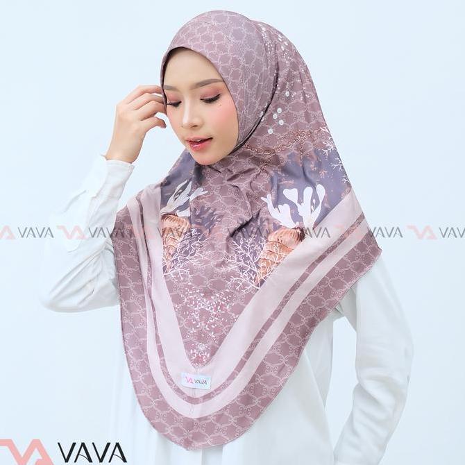 Terpopuler- Khimar (Non-Pet) Motif Sublime Printing, Kerudung Instant Kekinian, Jilbab Instant Wanit