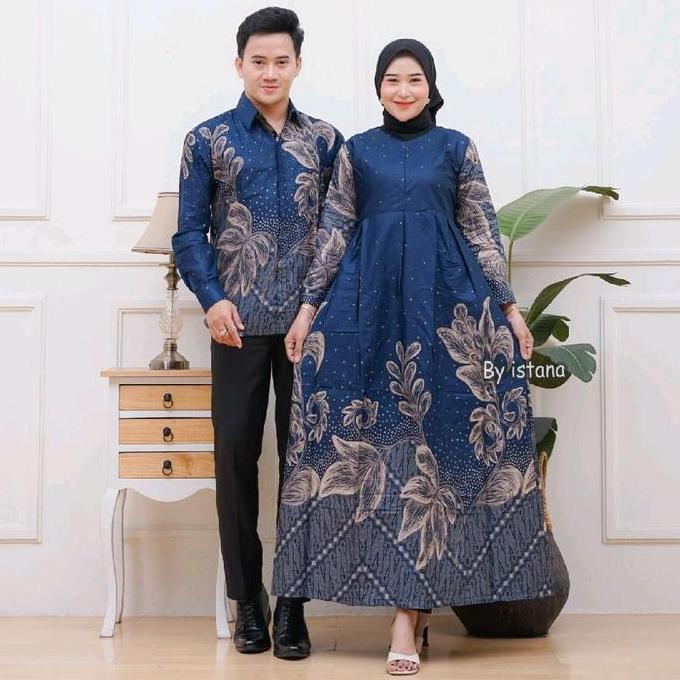 Batik couple suami istri Katun ready size M L XL XXL JUMBO Katun Pasangan
