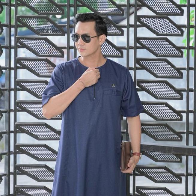Gamis Pria Dewasa Ahsan Jubah Pria Harian Jubah Oblong Katun Madinah